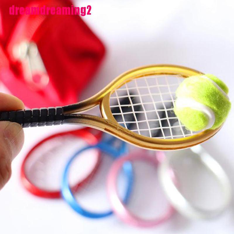 Bộ 2 Vợt Tennis Tỉ Lệ 1: 6 1: 12 Trang Trí Nhà Búp Bê