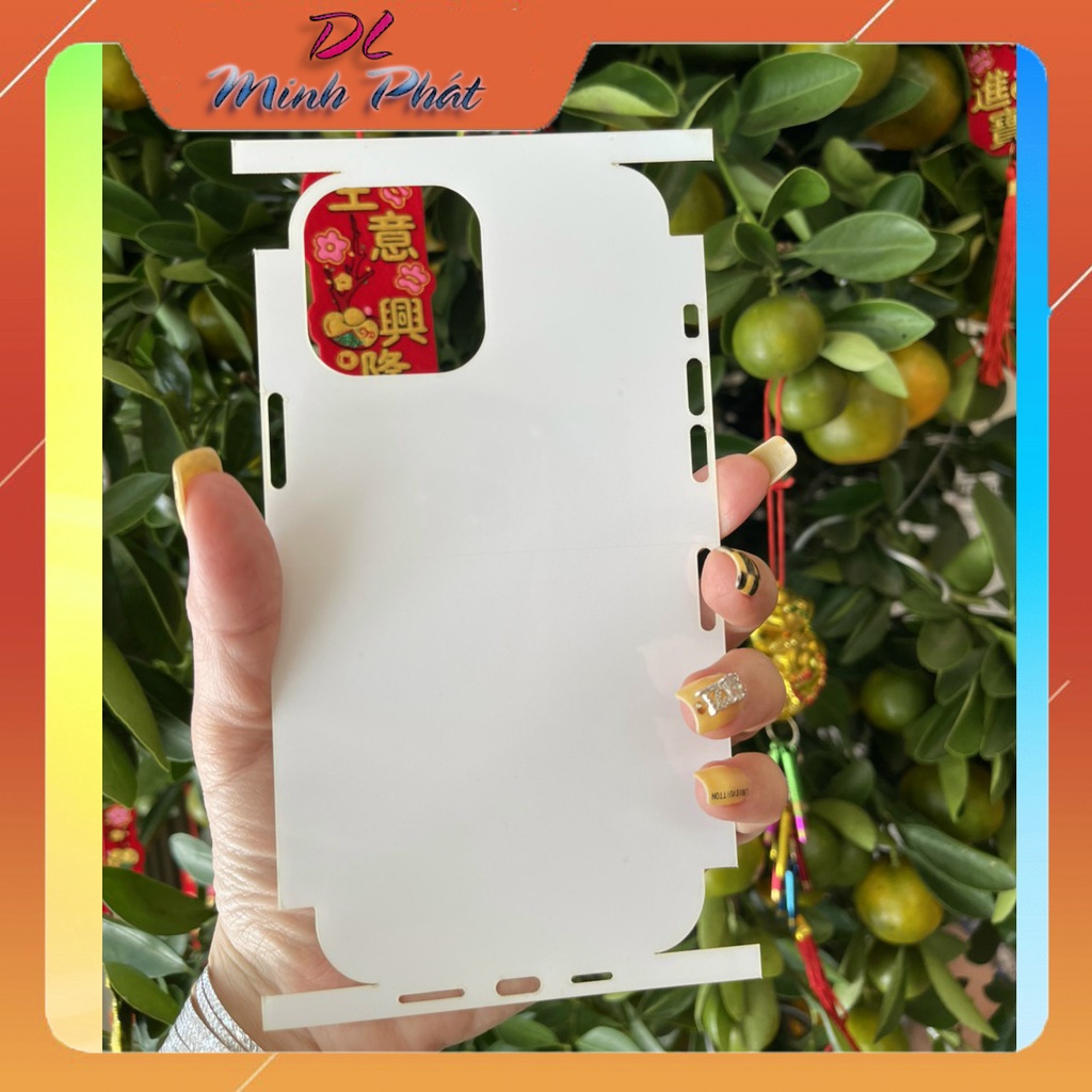 PPF xịn trong và nhám Mặt lưng Full viền Iphone 7G đến 13 Promax 4 lớp