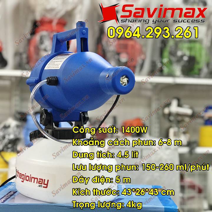 Máy phun sương Savimax SV14 khử khuẩn không khí, bề mặt, phun khử khuẩn phòng mổ, y tế | WebRaoVat - webraovat.net.vn