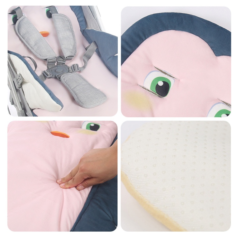 Đệm lót kiểu hoạt hình tiện lợi cho xe đẩy em bé