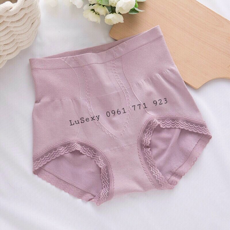 QUẦN LÓT SIẾT EO NÂNG MÔNG CẠP CAO cotton kháng khẩn - Quần lót gen bụng mặc váy áo dài màu da đen | BigBuy360 - bigbuy360.vn