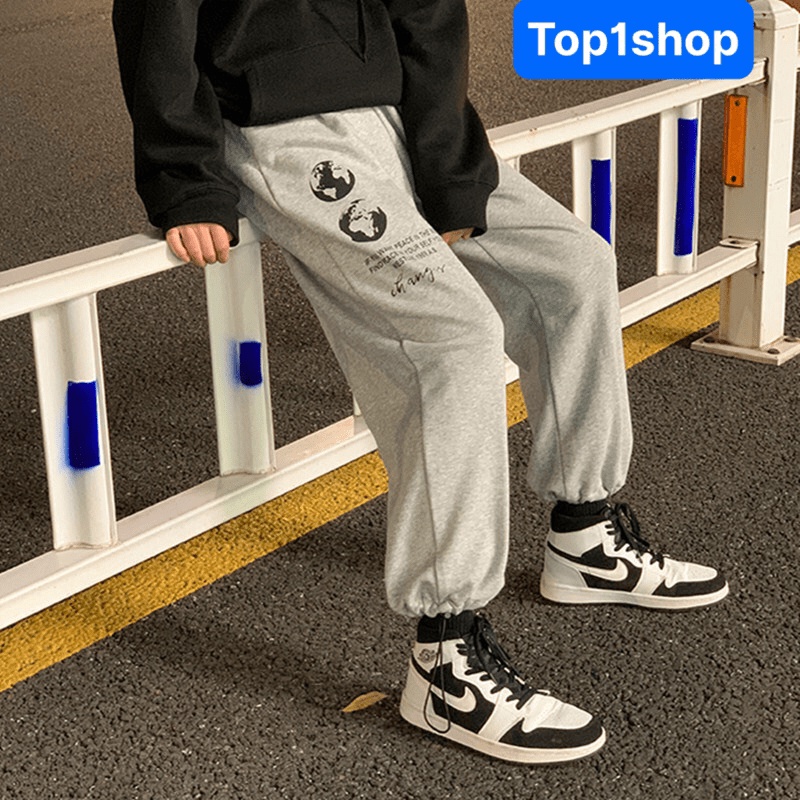 Quần ống rộng Mặt Trăng chất nỉ cao cấp có Rút chân mặc 2 kiểu