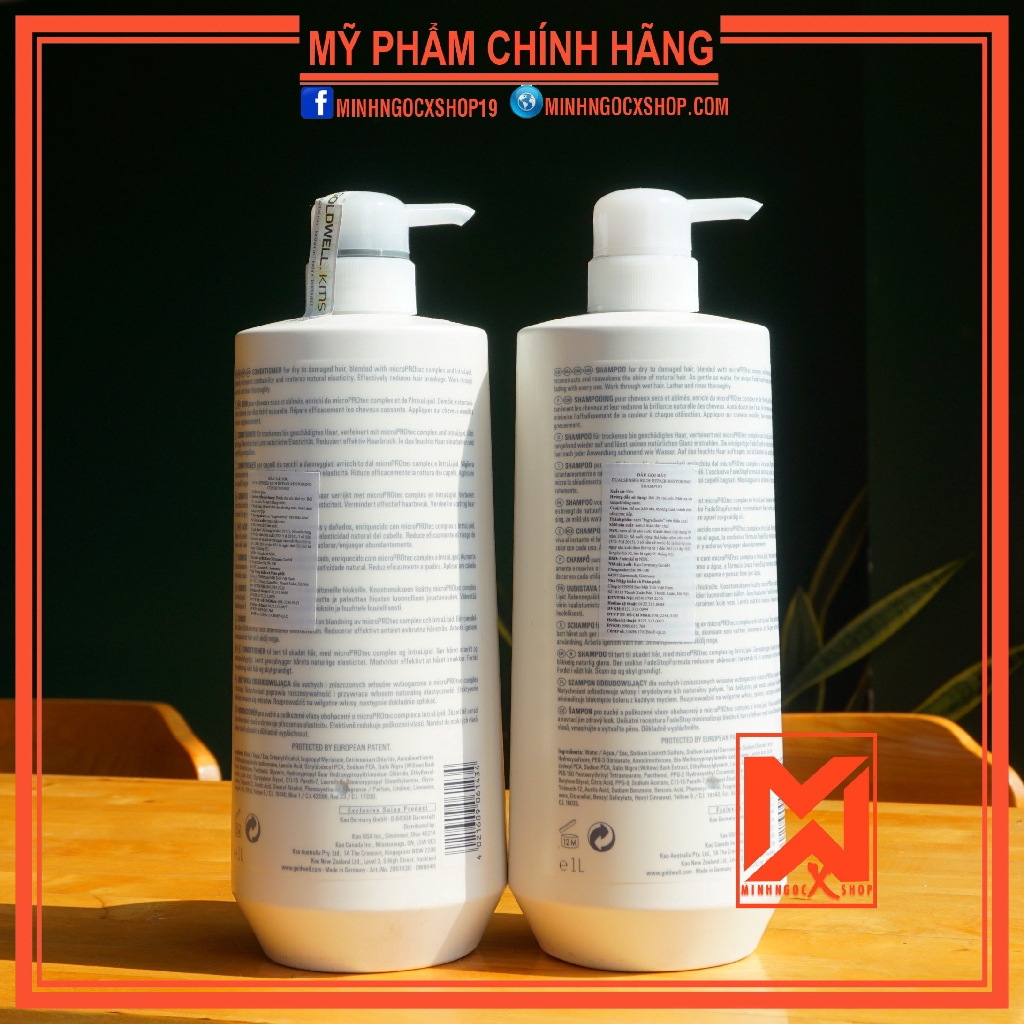 ✅[ GOLDWELL ] DẦU GỘI XẢ PHỤC HỒI HƯ TỔN GOLDWELL RICH REPAIR 1000ML-CHÍNH HÃNG