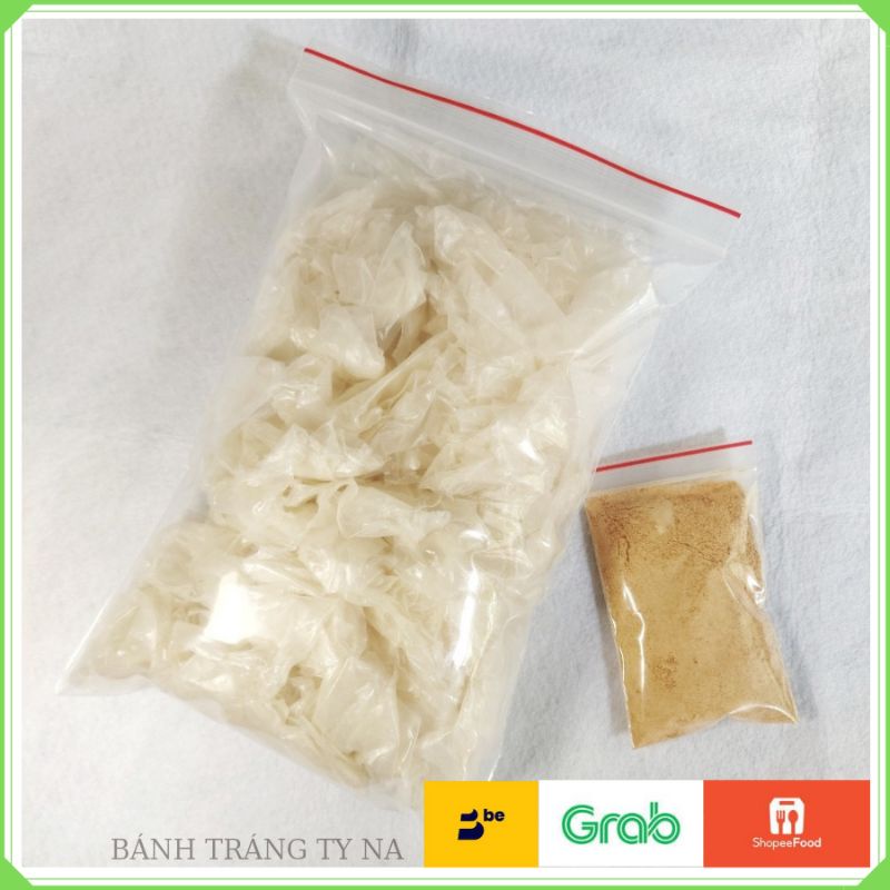 Combo Bánh Rìa Phơi Sương Kèm Muối Nhuyễn/ Hành Phi/ Sate -Bánh Tráng Tây Ninh