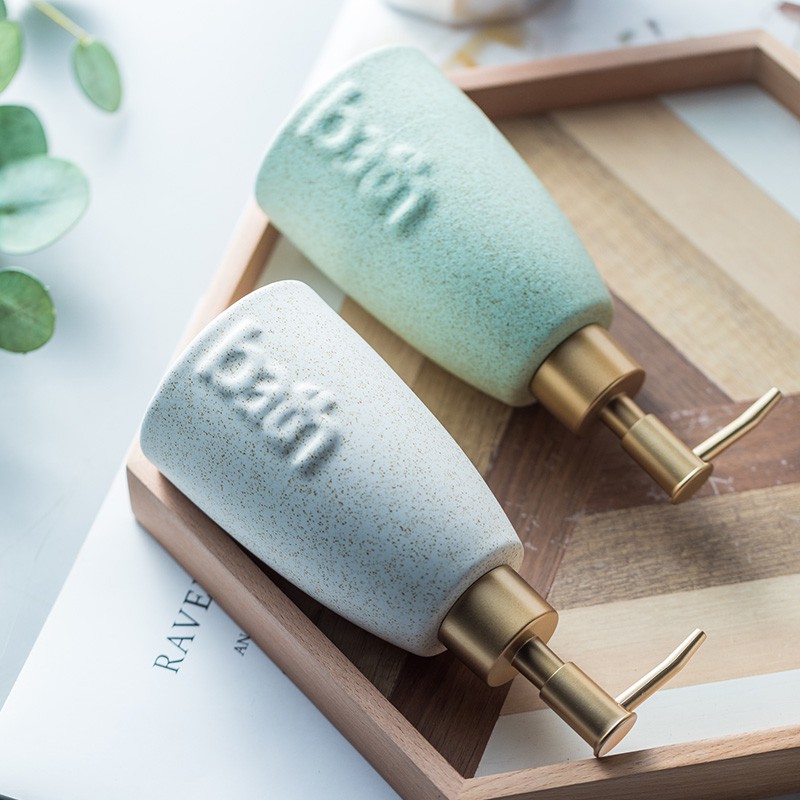Nước rửa tay bằng gốm Bắc Âu Sữa tắm Dầu gội Dầu xả đóng chai phụ Câu lạc bộ khách sạn Lotion Press Chai trang trí