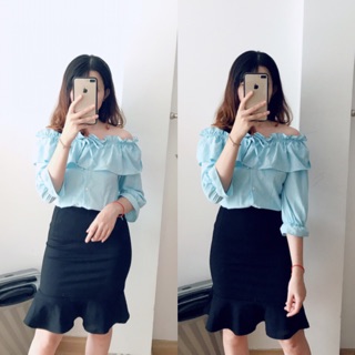 🍭Áo bẹt vai bèo 🍭