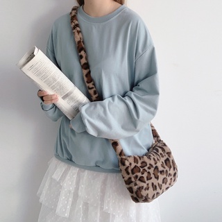 ⭐Yixin の Mọi Thứ Dễ Thương⭐Túi Đeo Chéo Họa Tiết Da Báo Thời Trang Thu Đông Mới