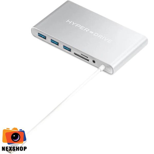 Cổng chuyển HyperDrive Ultimate USB-C Hub | GN30-SILVER | Màu Bạc | Hàng chính hãng