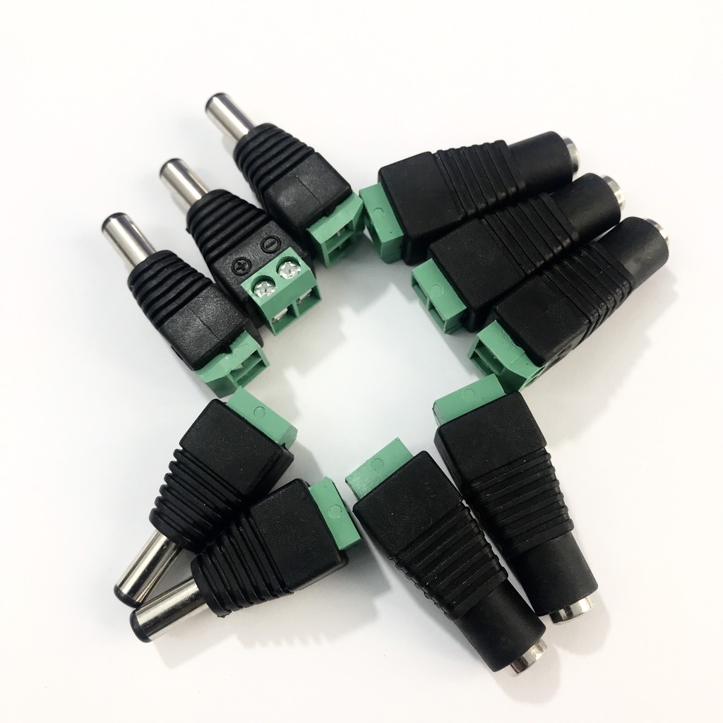 Bộ 5 jack đực, 5 jack cái DC