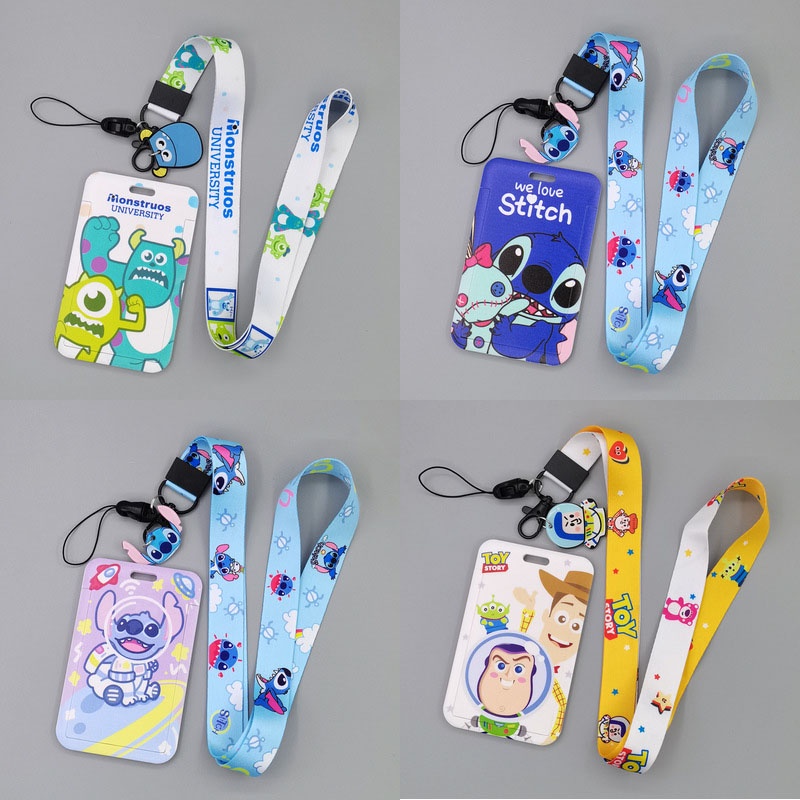 Thẻ ID / Thẻ ID Bằng PVC Họa Tiết Hoạt Hình Disney Monsters University Mickey Stitch Dành Cho Học Sinh