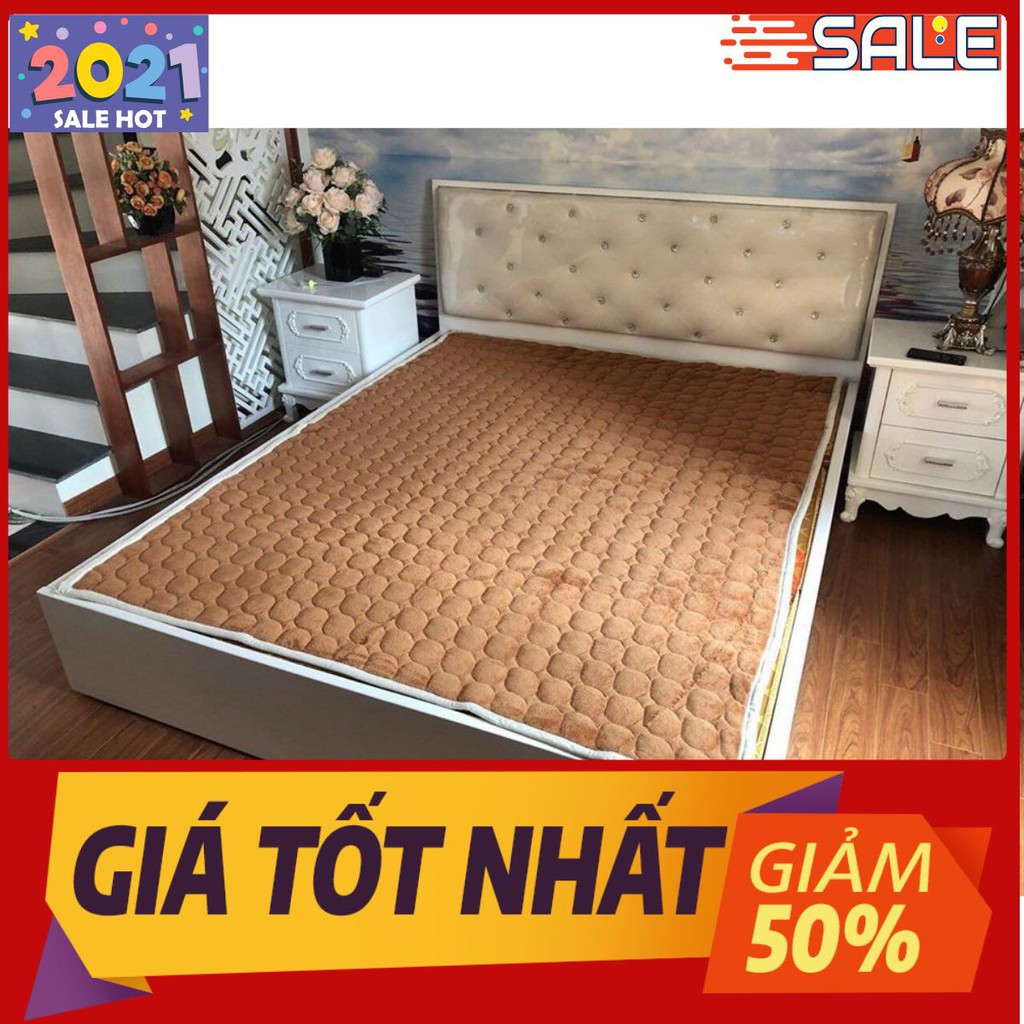 THẢM NỈ NHUNG TRẢI GIƯỜNG 1M2 MÀU DA BÒ