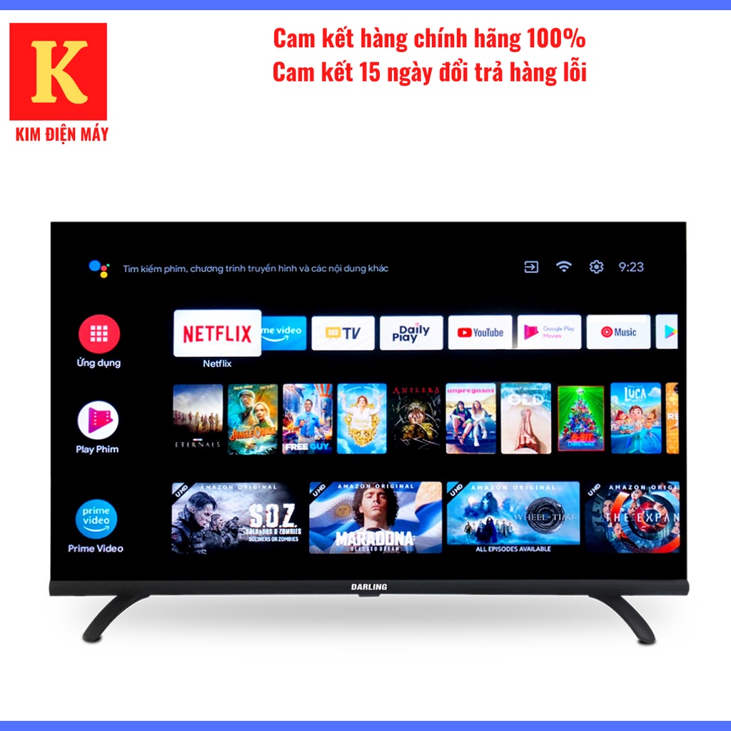 Smart tivi Darling 40FH964S-màn hình tivi 40 inch-android tivi-kết nối internet wifi-bảo hành 24 tháng toàn quốc