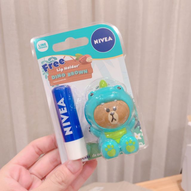 Son dưỡng môi Nivea Tặng kèm Gấu Line Friends Original Care 4.8g ( phiên bản giới hạn) | BigBuy360 - bigbuy360.vn