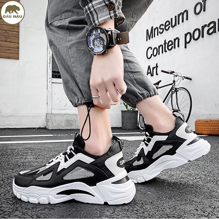 Giày sneaker GN553 [ Nhập MANDFS01 giảm 10% ] đế độn thời trang Gấu Nâu chuyên giày nam