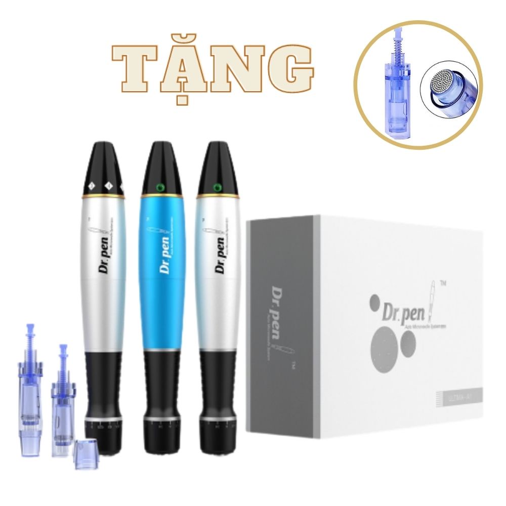 Máy Phi Kim Dr. Pen A1 M5 M7 Tích Điện Máy Lăn Kim Cấy Tảo Máy Pen Cấy Phấn Trắng Da Mặt Da Đầu Tóc Chính Hãng