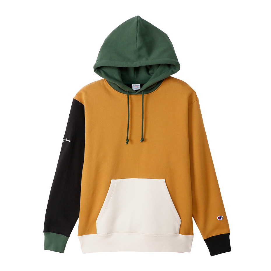 Áo Hoodies Champion JP Pullover Sweatshirt Màu Vàng Camel CMPC3U101CAM