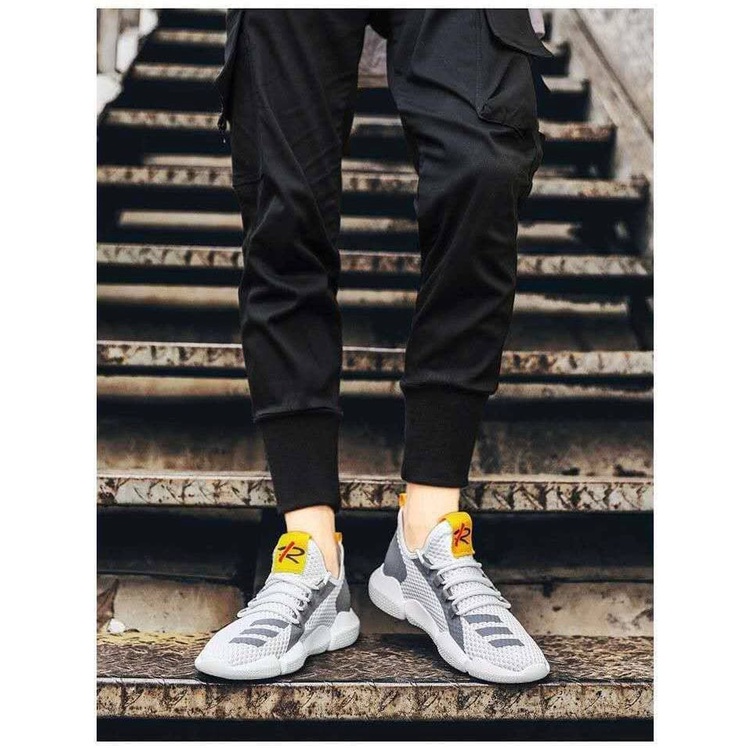 Giày thể thao nam Snaeker màu trắng phối màu cực đẹp