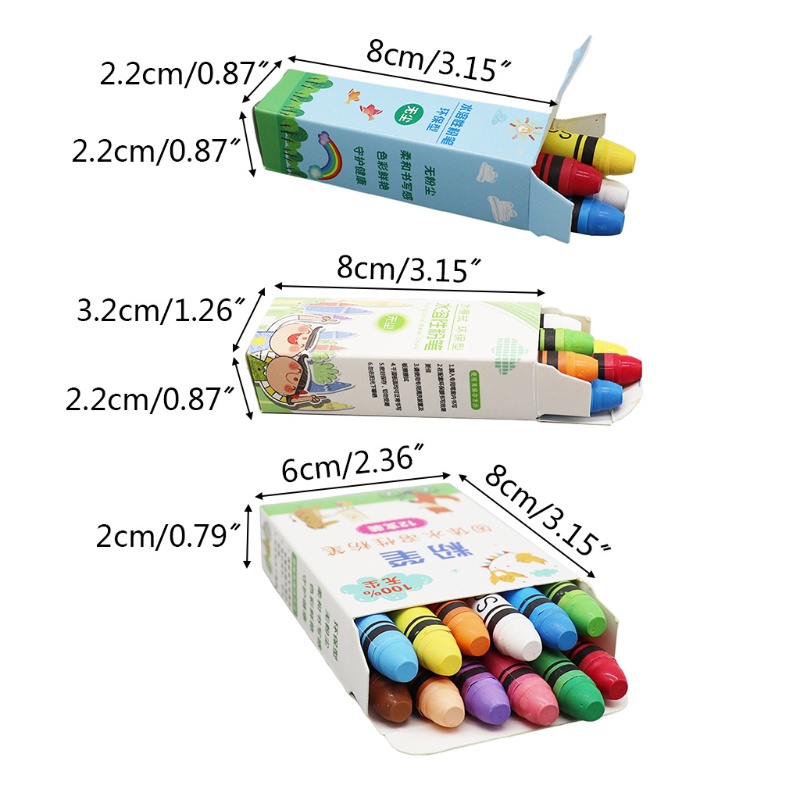 Bảng Vẽ 4 / 6 / 12 Màu Tan Trong Nước Không Độc Hại Cho Giáo Viên