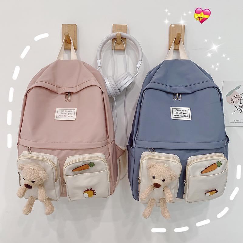 Balo Gấu Teddy  thời trang nam nữ Unisex nhiều mẫu đi học laptop ulzzang