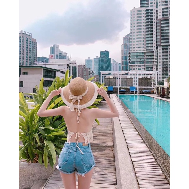 Áo lưới đi biển, bikini đi biển