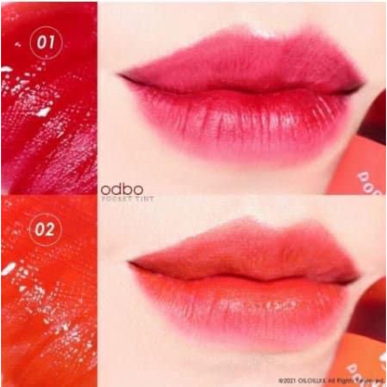 01 Son Tint Bóng Lì ODBO POCKET 9ml Thái Lan