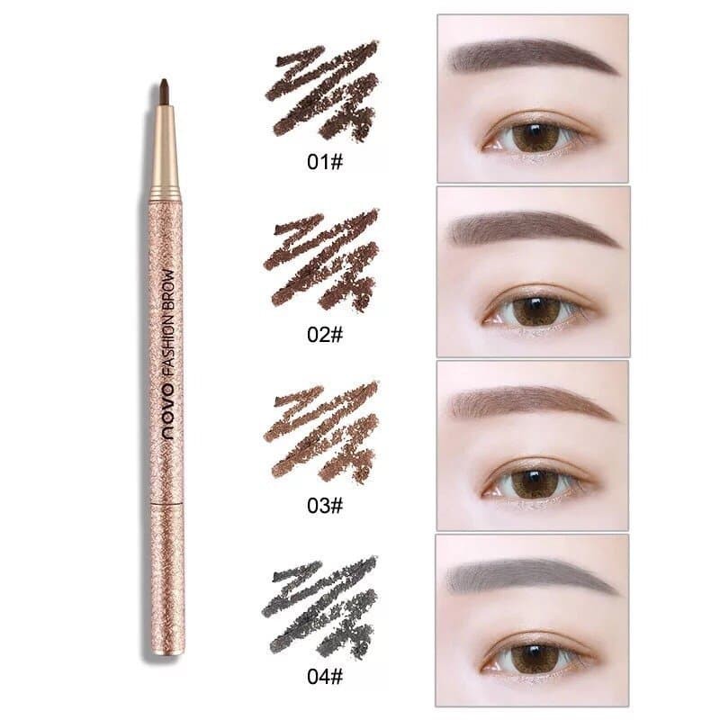 BỘ KHUÔN VẼ CHÂN MÀY 3 KIỂU NOVO FASHION BROW