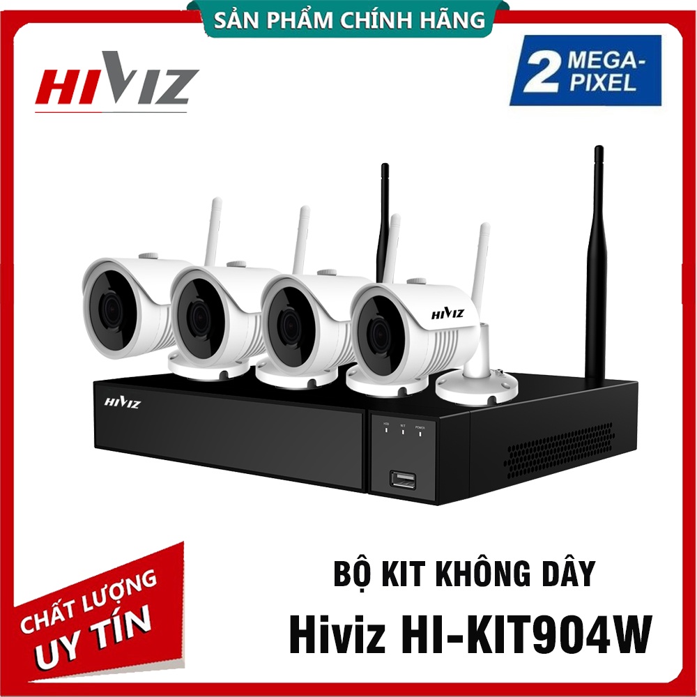 Trọn Bộ đầu ghi NVR KIT WIFI 9CH + 4 mắt camera WIFI 2.0MP -1080P/ 1.0M 720P