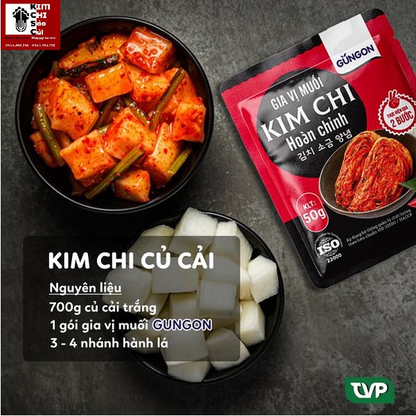 GIA VỊ HOÀN CHỈNH MUỐI KIM CHI HÀN QUỐC GUNGON - 60G | BigBuy360 - bigbuy360.vn