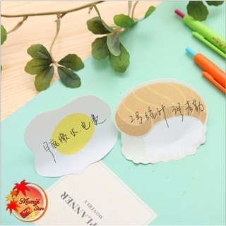 Note dễ thương nắm cơm bánh mỳ donut (Set 3c)