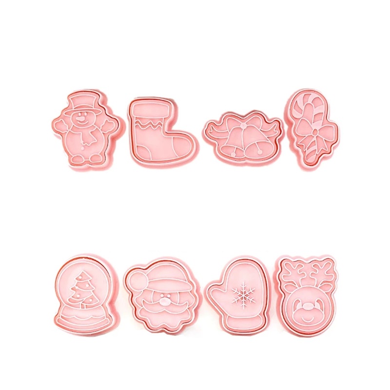 Set 8 khuôn làm bánh quy bằng nhựa ABS kiểu dáng hoạt hình dễ thương