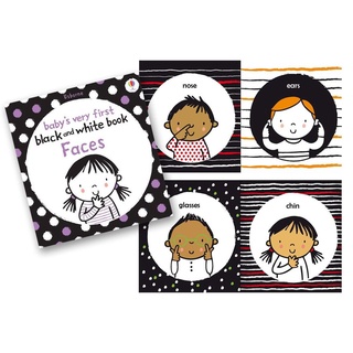 Sách Usborne - Baby's Very First Black and White Book Faces