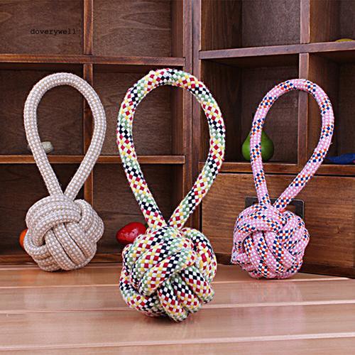 Đồ Chơi Dây Thừng Cotton Bện Thắt Nút Làm Sạch Răng Cho Thú Cưng