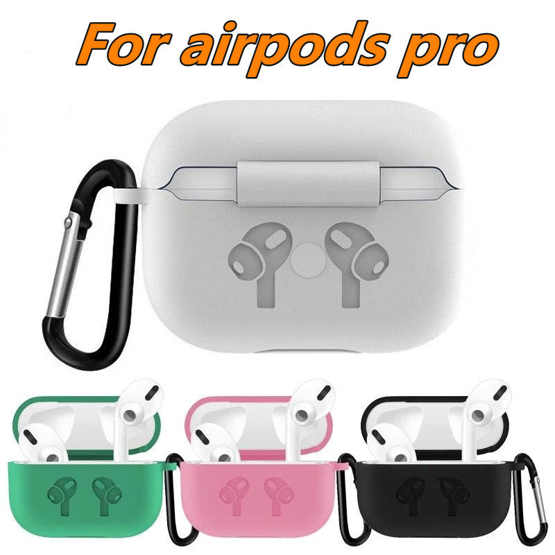 Vỏ silicon bảo vệ hộp sạc tai nghe không dây cho Airpods Pro