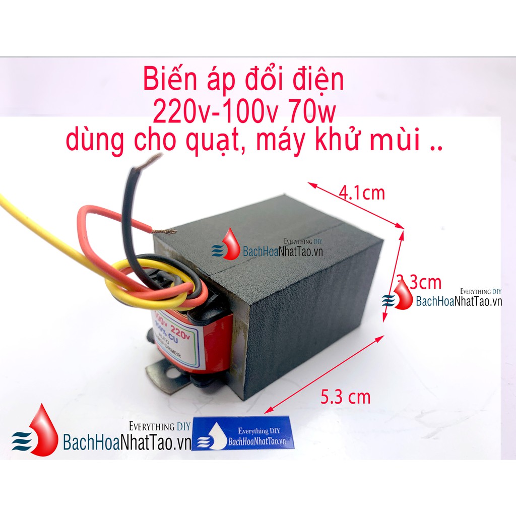 BIẾN ÁP ĐỔI NGUỒN 220V SANG 100V NHỎ GỌN 70W