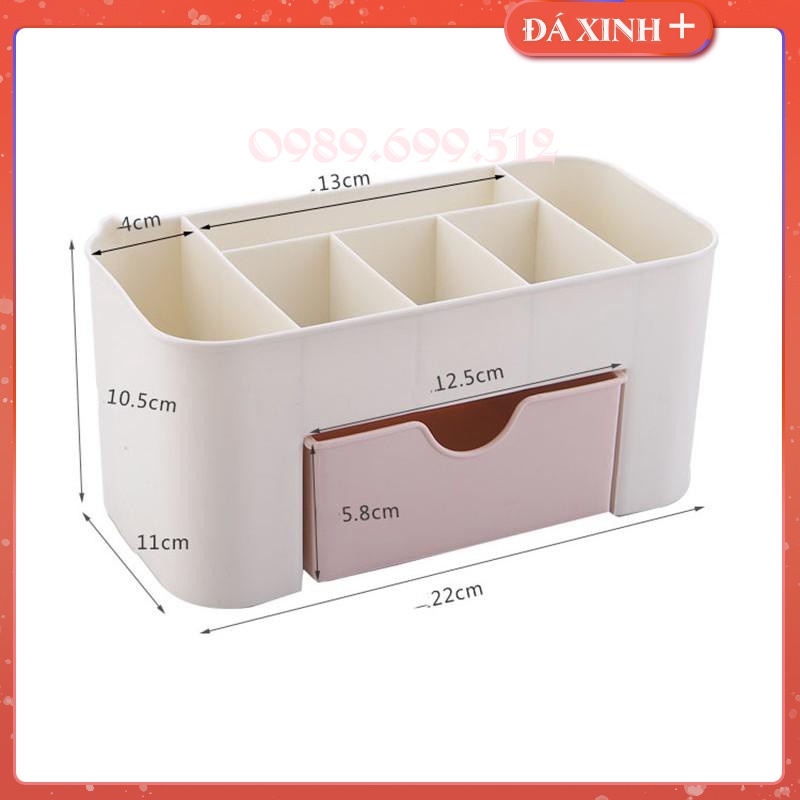Khay Đựng Mỹ Phẩm Có Nhiều Ngăn ( Ô Chứa ) Để Bàn Tiện Dụng