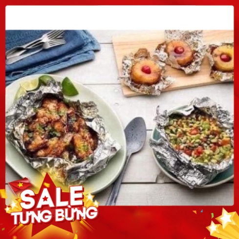 Giấy bạc bọc nướng đồ ăn Aluminium foil tiện lợi