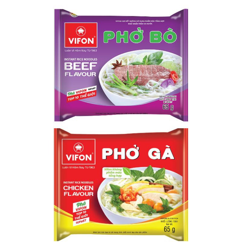 Phở bò/gà Vifon 65g