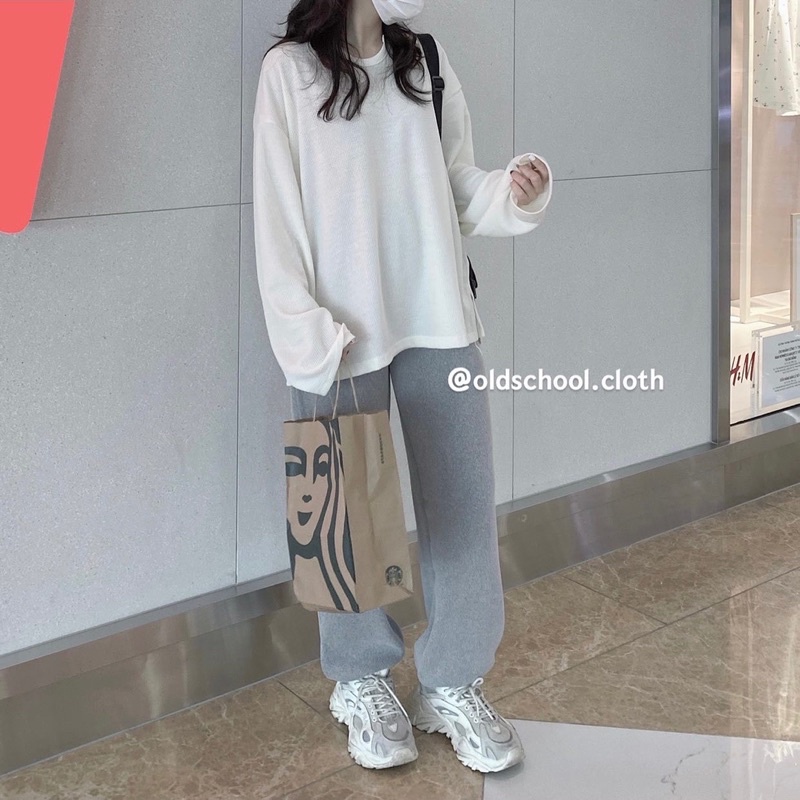 Quần Bom Nữ Kiểu Dáng Jogger Nỉ Tăm Bo Gấu Phong Cách Hàn Quốc Ulzzang Mã 904