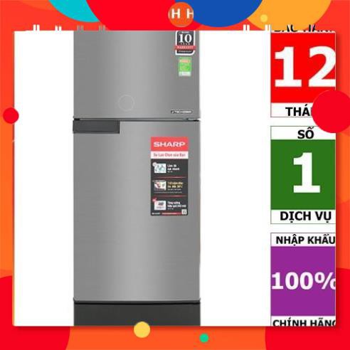 [BMART] SJ-X176E-SL | SJ-X176E-DSS | Tủ lạnh Sharp Inverter 165 lít - HÀNG CHÍNH HÃNG 24h