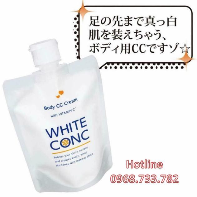 Sữa dưỡng thể trắng da,chống nắng White Conc Cc Cream