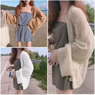 Áo Khoác Cardigan Len Mỏng Đi Biển, Dự tiệc Sang Chảnh- Hàng Chuẩn