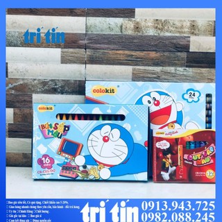 (Sẵn tại kho, hàng chuẩn)  Bút Sáp Màu Doraemon Colokit [VPP LÊ HƯNG]  - vanphongphamhongha