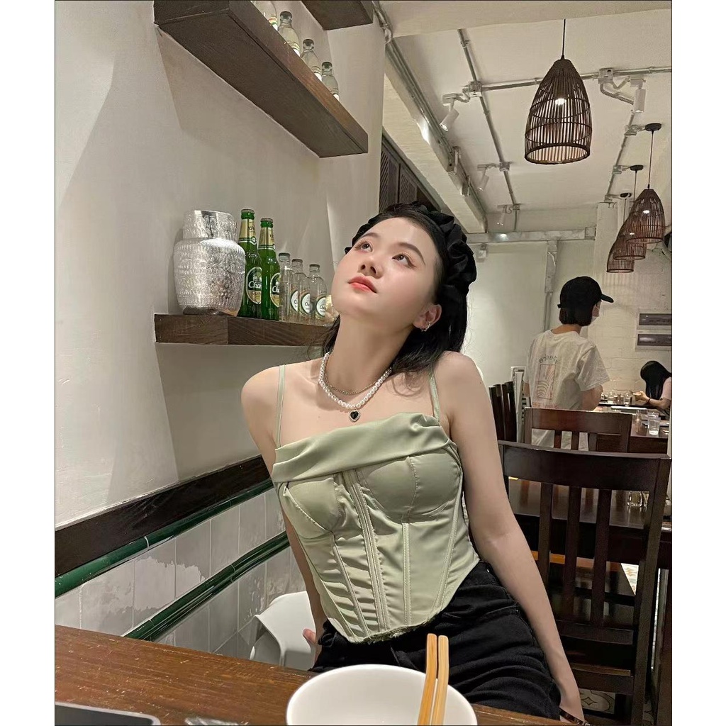 Áo Lụa Xương Cá + Váy maxi Bó Sát CH005