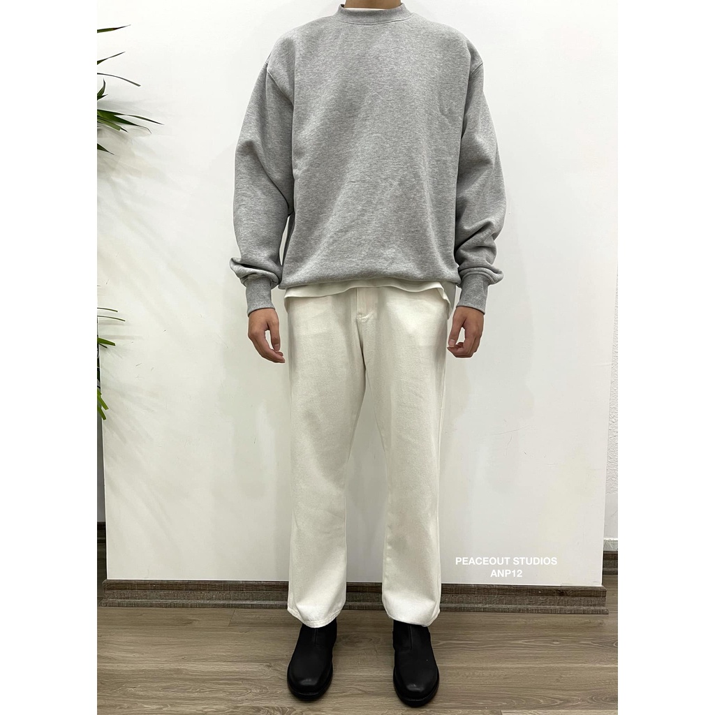 ÁO SWEATER OVERSIZE TRƠN PEACEOUT
