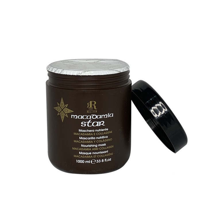 Dầu hấp chăm sóc tóc hư tổn và giúp làm mềm tóc Rrline Macadamia Collagen Star Mask 1000ml