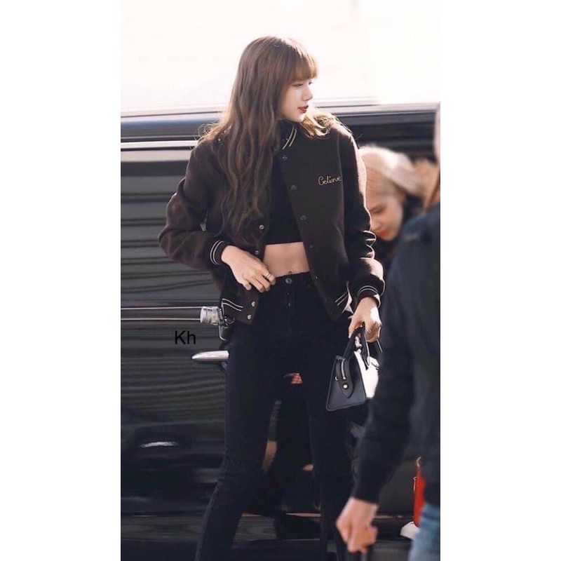 Áo bomber thêu chữ