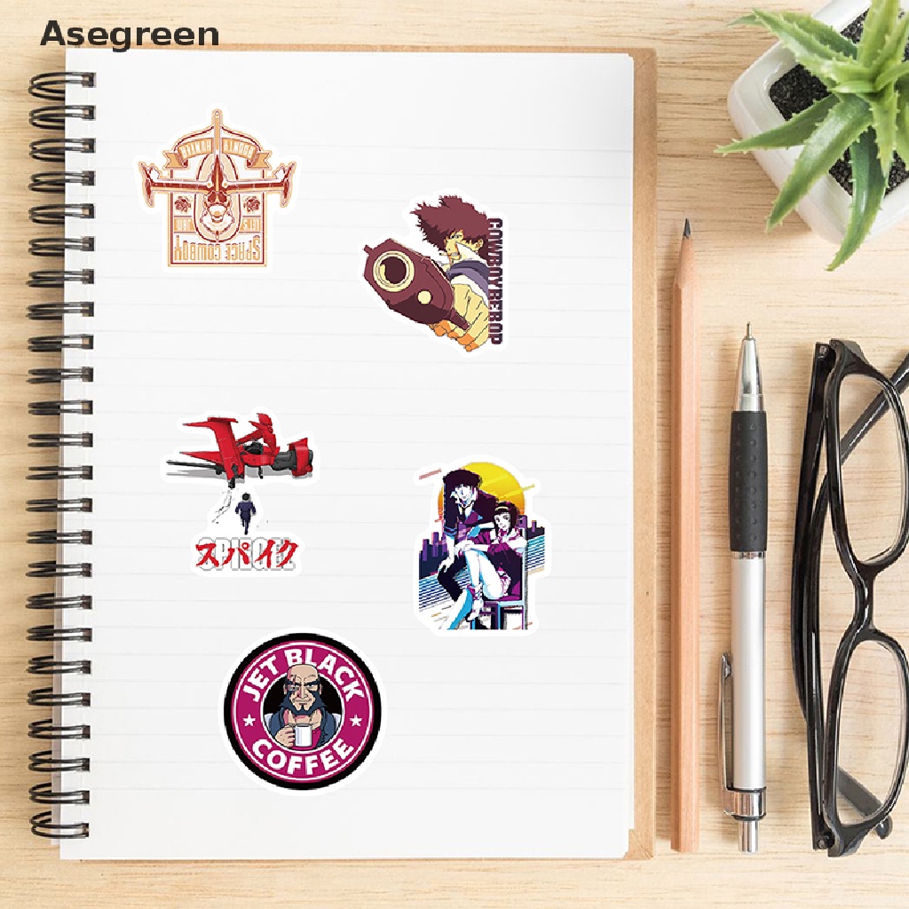 Bộ 50 Miếng Dán PVC Họa Tiết Hoạt Hình Graffiti Trang Trí Vali / Laptop / Xe Hơi