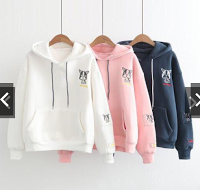 ÁO HOODIE NÓN UNISEX NAM NỮ CÚN MẶT XỆ | BigBuy360 - bigbuy360.vn