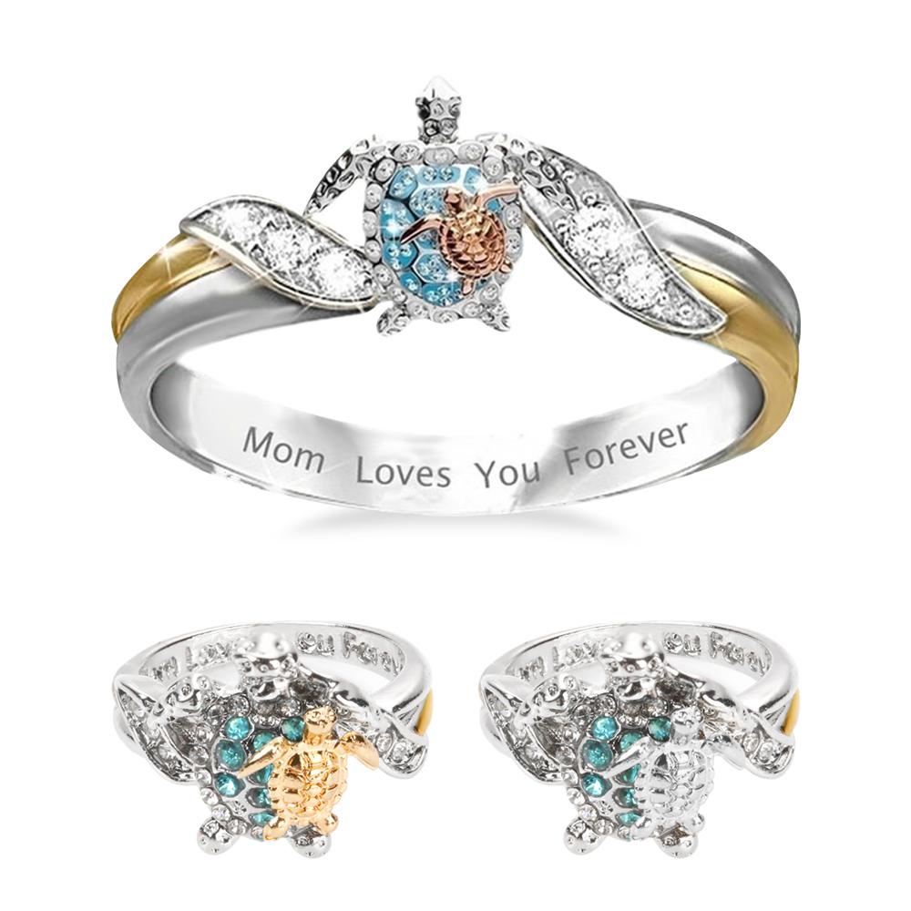 Nhẫn Hình Rùa Biển Độc Đáo Cho Nữ|Áo Thun In Chữ Mom Loves You Forever