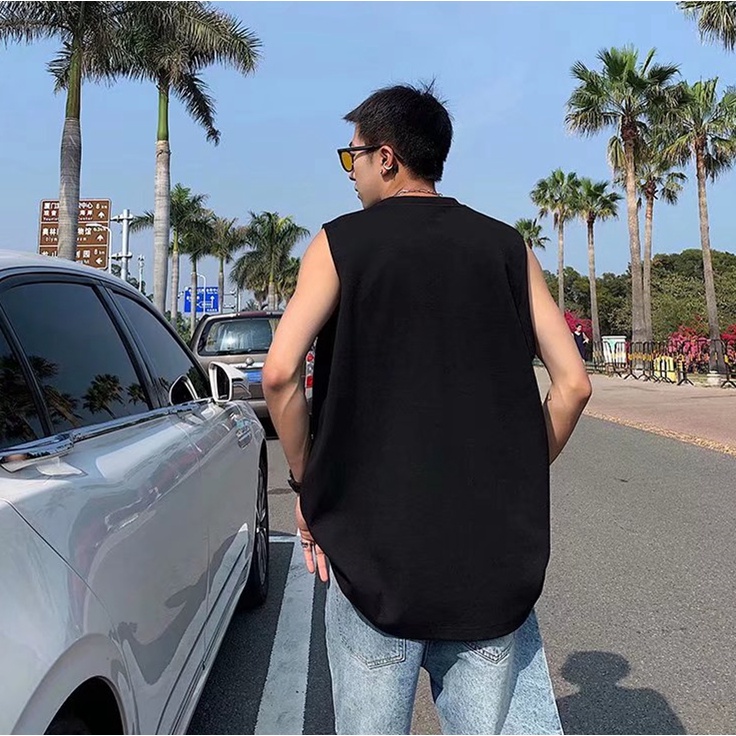 Áo Ba Lỗ Thể Thao Nam In Chữ Size M-5XL Phong Cách hip hop